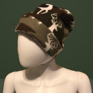 White Stage on BDU Fleece Beenie Hat Watchman Cap Neck Gaiter